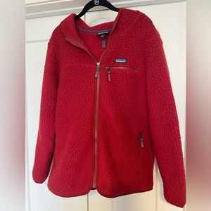 Patagonia retro pile full zip hoodie